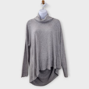 Anthropologie Saturday Sunday Sweater Women's M/L Gray Oversized Cowl Neck